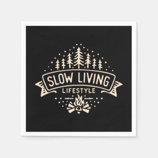 Långsam livsstil pappersservett