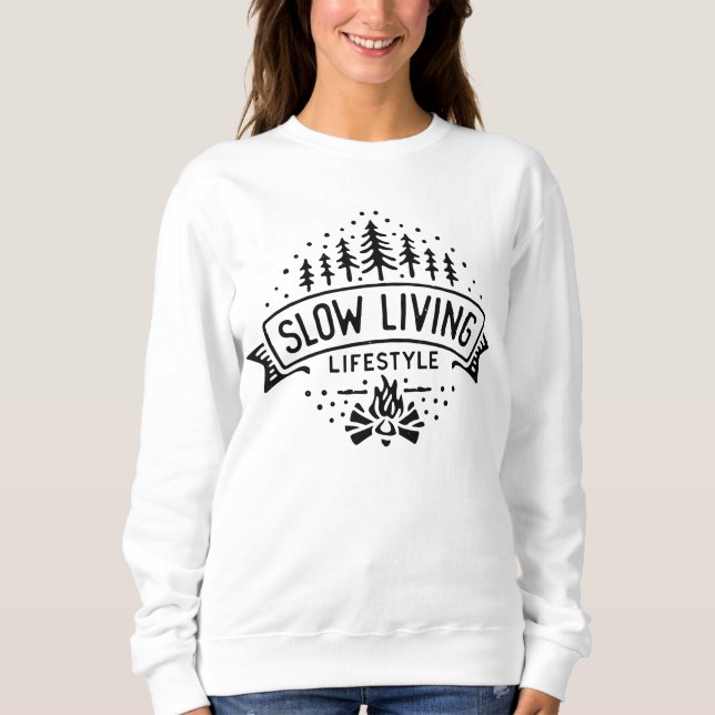 Långsam livsstil t shirt (Framsida)