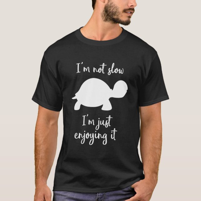 Långsam Löpning Jogging Statliga Träning T Shirt (Framsida)
