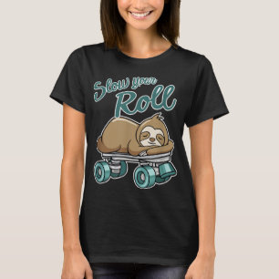 Långsam lutning på rollskalet t shirt