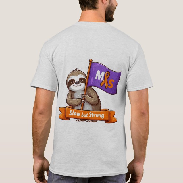 Långsam men stark MS-medvetenhet Tee (Baksida)