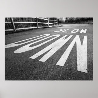 Långsam nedåt poster