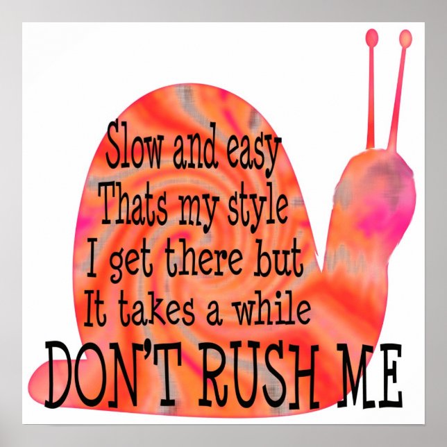 långsam och lätt poster (Framsidan)