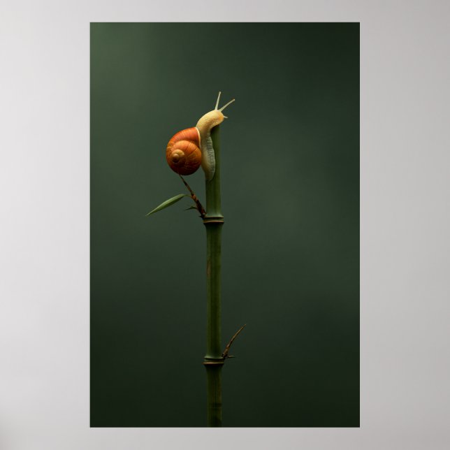 Långsam och stabil bambuklättrare poster (Framsidan)