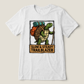 Långsam och stabil Sköldpadda Ryggsäckresenär T Shirt