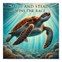 Långsam och stadig utskrift, Poster Pappert (proje