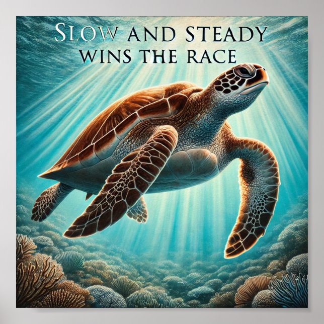 Långsam och stadig utskrift, Poster Pappert (proje (Framsidan)