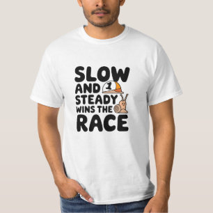 Långsam och stadig vinner Tävling T Shirt