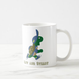 Långsam och Steady Turtle Kaffemugg