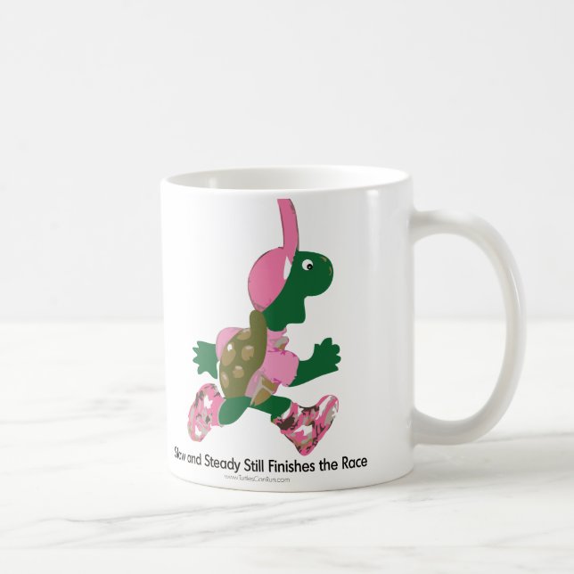 Långsam och Steady Turtle Kaffemugg (Höger)