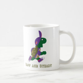 Långsam och Steady Turtle Kaffemugg