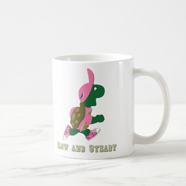 Långsam och Steady Turtle Kaffemugg (Höger)