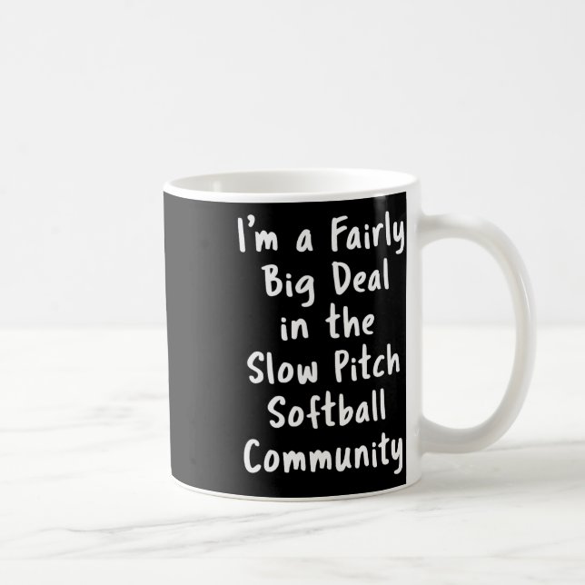 Långsam Pitch Softll Stor Affär Sarcastic Rollig S Kaffemugg (Höger)