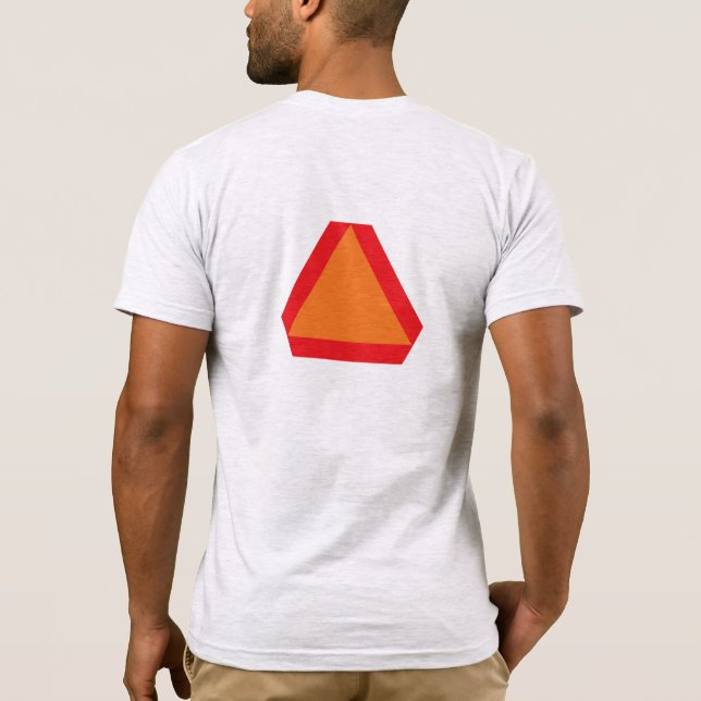 Långsam röra fordonT-tröja Tee Shirt (Baksida)