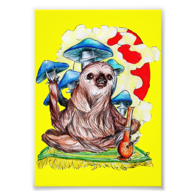 Långsam rörelse och god vibes fototryck (Framsidan)