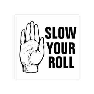 Långsam rullning stämpel