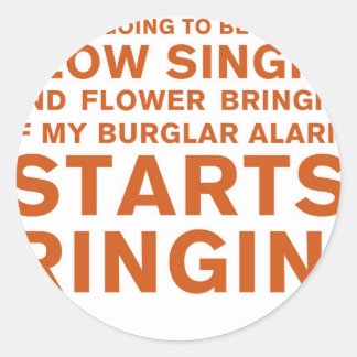 Långsam Singin'' Runt Klistermärke