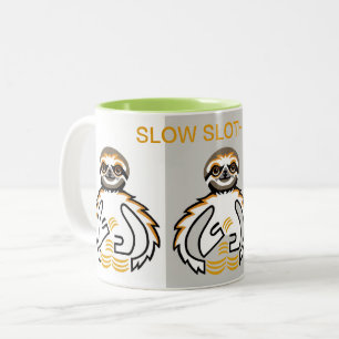 Långsam SLOTH Vibes - Wildlife - Nature Två-Tonad Mugg