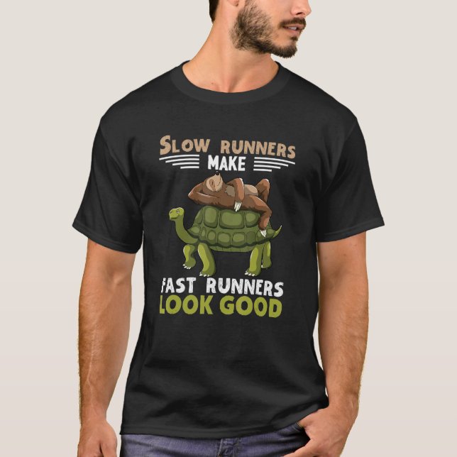 Långsam Springer gör snabba Springer Se Bra Turtle T Shirt (Framsida)