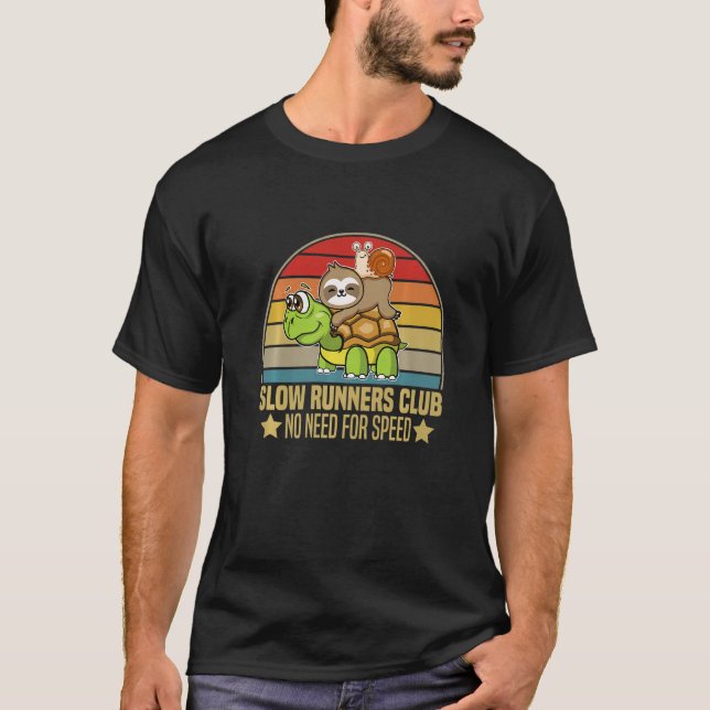 Långsam Springer Klubb Behov av snabb långsam sköl T Shirt (Framsida)
