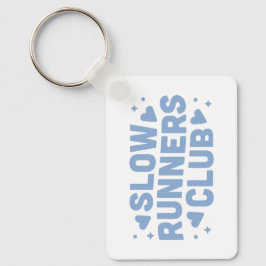 Långsam springer lustig springa klubb nyckelring