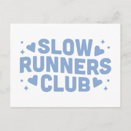 Långsam springer lustig springa klubb vykort