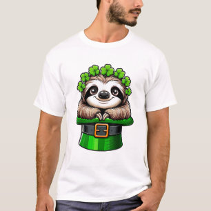 Långsam St Patrick Dag Leprechaun Shamrock Irländs T Shirt