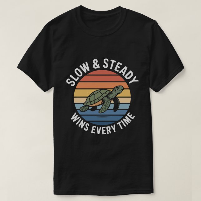 Långsam & Stabil Linne T Shirt (Design framsida)