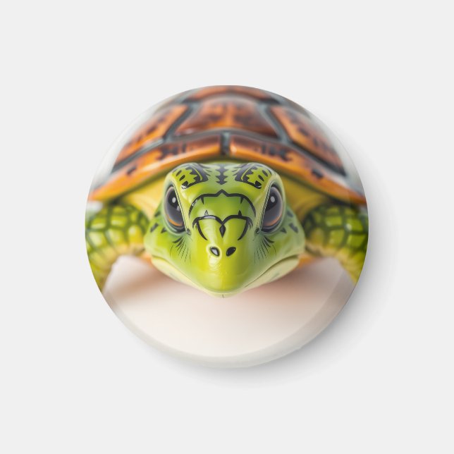 Långsam & Stabil Sköldpadds Vibe Magnet (Framsidan)