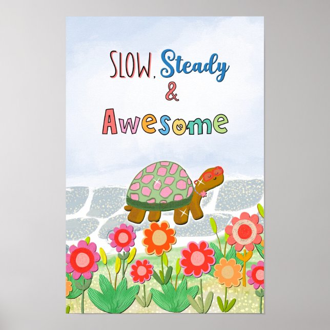 Långsam stadig fantastisk poster (Framsidan)