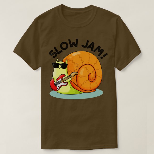 Långsam Sylt Funny Music Snigel Pun 1 T Shirt (Design framsida)