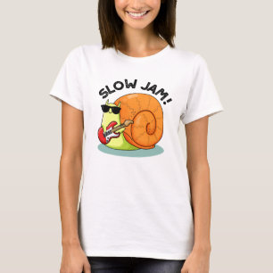 Långsam Sylt Funny Music Snigel Pun T Shirt