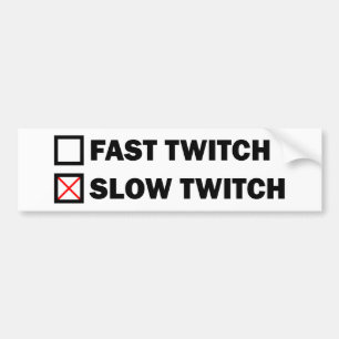 Långsam Twitch Bildekal
