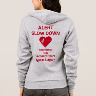 Långsam varning Återställning från kirurgi, rött T Shirt