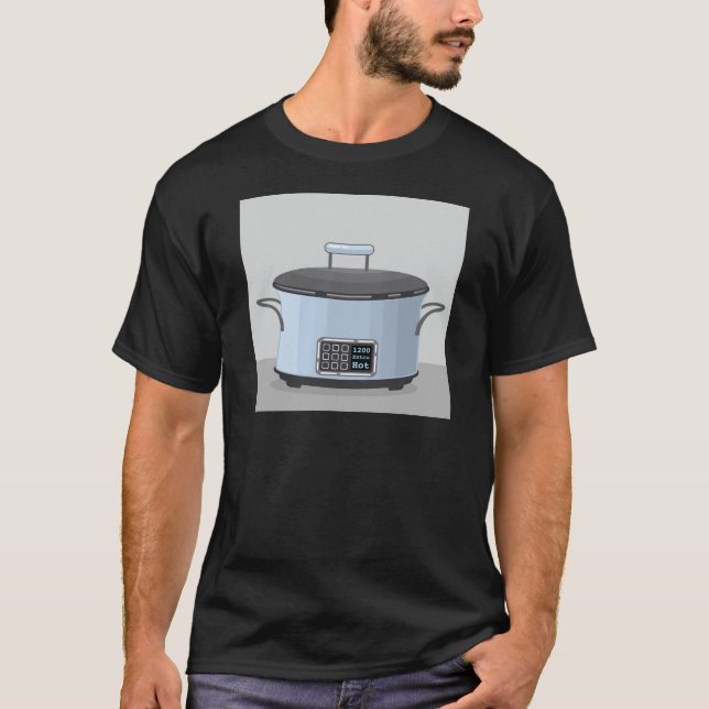 Långsam vektor för matlagningbilskrällekruka tee shirt (Framsida)