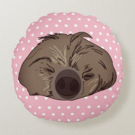 Långsam viloläge Rund fyllning Kudde