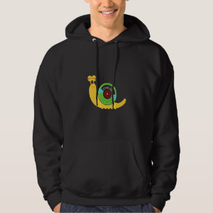 Långsam Vintage Musik Snigel Hoodie