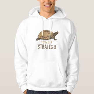 Långsamhet Är en Strategi – Minimal Sköldpadds Cit Hoodie
