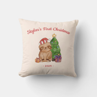 Långsamhet i tomteluva babys första jul kudde