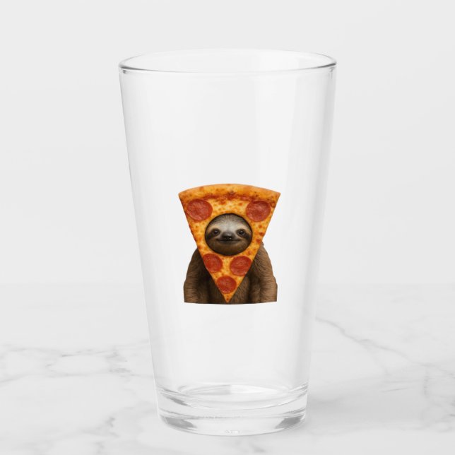 Långsamhet pizza rolig konstig bus meme söt glad j glaskopp (Framsida)
