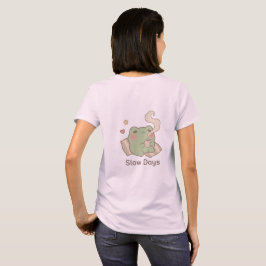 Långsamma Dagar Groda Kvinnor T-Shirt | Söt Kawaii