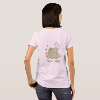 Långsamma Dagar Groda Kvinnor T-Shirt | Söt Kawaii