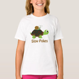 Långsamma kronor - sköldpaddor och Snigel Tee Shirt