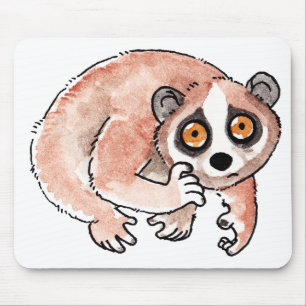 Långsamma Loris Mousepad Musmatta