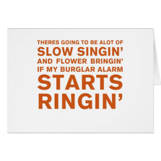 Långsamma Singin Hälsningskort