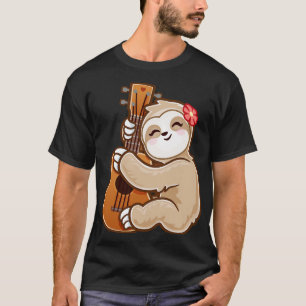 Långsamma uppspelning av akustiskt Ukulele Guitar- T Shirt