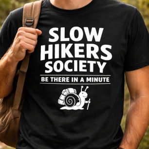Långsamma vandrare samlas här om en minut t shirt