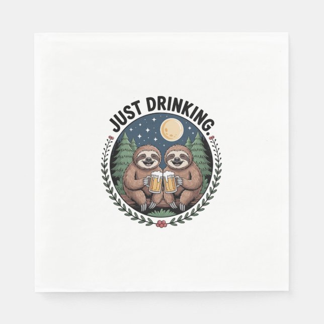 Långsamt anfall med dricksteam pappersservett (Framsidan)