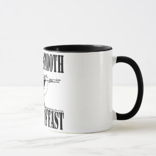 LÅNGSAMT ÄR SLÄTAR SMOOTH ÄR FASTAR PRICKSKYTT MUGG