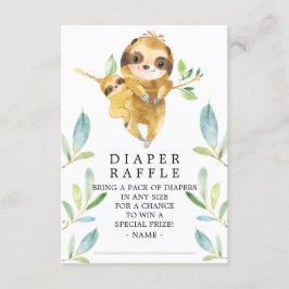 Långsamt babyskor Diaper Raffle Biljett Tilläggskort
